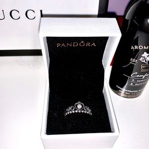 Princess Tiara Crown Ring Pandora size 7.5